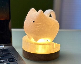 Super Cute Chubby Fat Cat Handmade Lamp - LED light - Free Shipping! - Cat Lover | Adorable | Hello Kitty | Fun Gift | Gift for Girlfriend