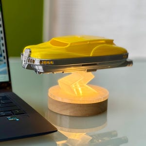 The Fifth Element Korben Dallas Taxi Cab LED Lamp – Free Shipping!! - 3D Printed Sci-Fi Night Light – Flying Car Decor – Handmade Movie Gift
