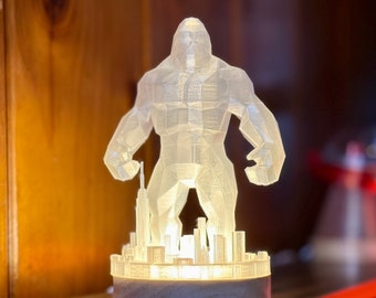 King Kong’s New York Vacation LED Light | Lamp - Free Shipping! -- King Kong , New York City , Skull Island , Monsters , Godzilla , Gorilla
