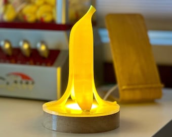 Banana Peel lamp | LED Light - Free Shipping! - Top Banana | Trophy | Fun | Fruit | Berry | Decorative | Designer | Playful | Cool | Cute