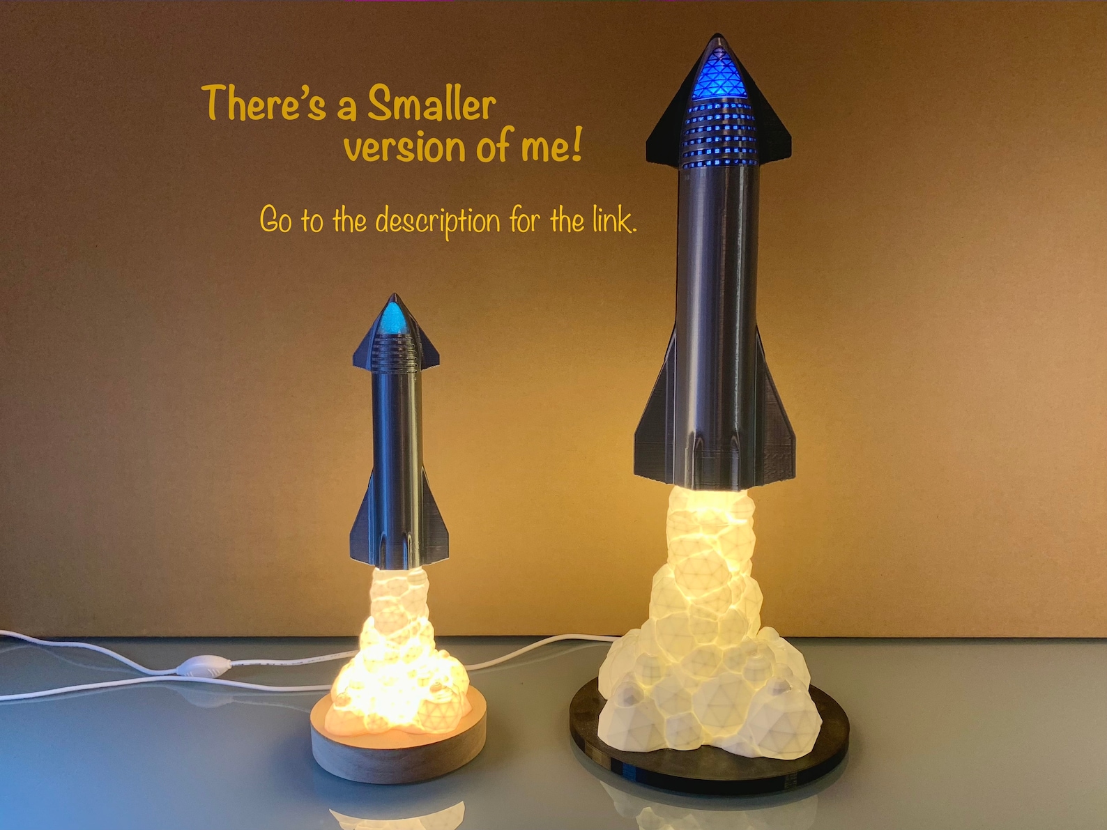 The Ultimate Spacex Starship Lamp Free Shipping Etsy