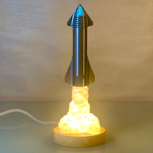 The Ultimate Spacex Starship Lamp Free Shipping Etsy