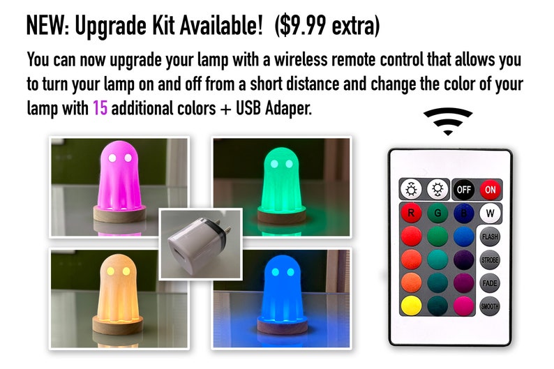 The Cutest Sheet Ghost Lamp  LED light  Free Shipping  Lamp + Upgrade Kit