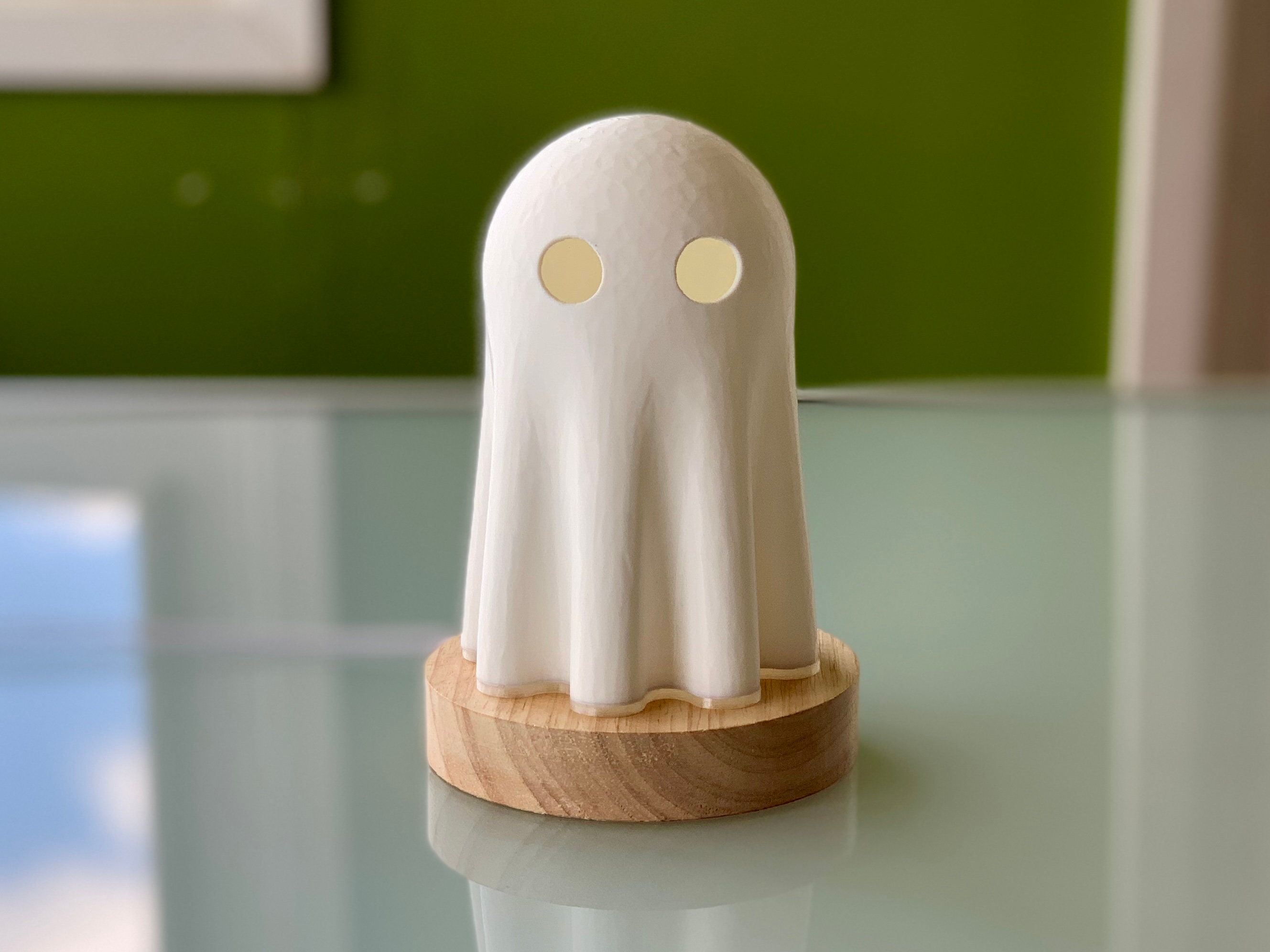 The Original Cutest Sheet Ghost Lamp - LED light - Free Shipping! -- Ghost Art , Ghost Decor , Cute Gift , Spooky Decor , Halloween Gift