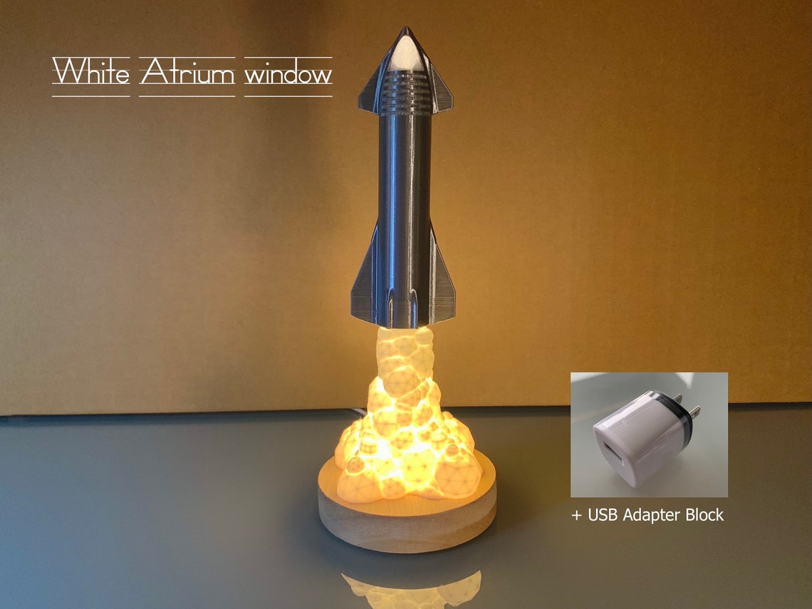 Spacex Starship Lamp to Reach the Stars Free Shipping Etsy