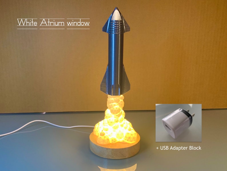 Spacex Starship Lamp to Reach the Stars Free Shipping Etsy