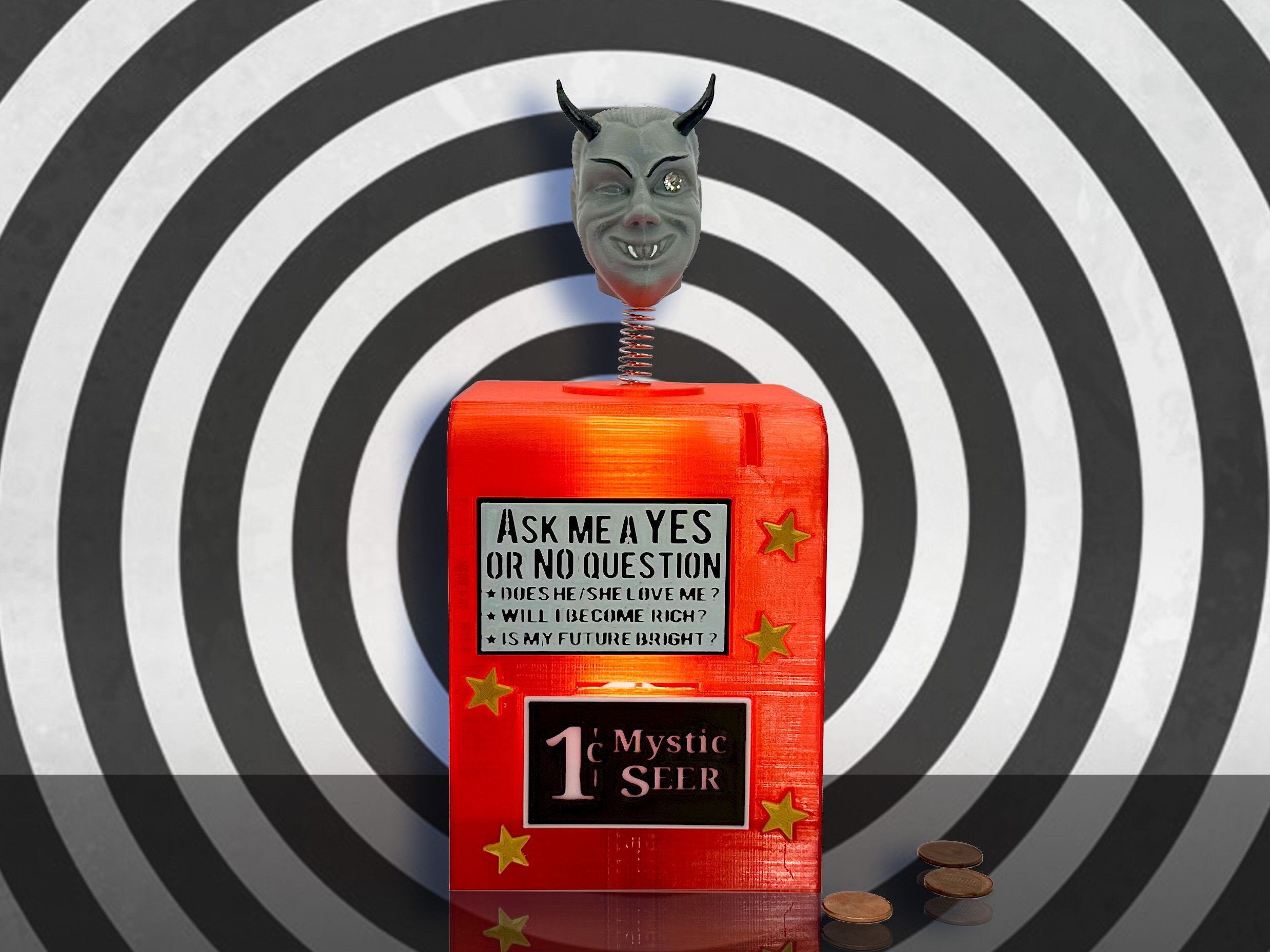 The Twilight Zone Mystic SEER LED Lamp Light - Free Shipping! -  Movie Prop |  Halloween | William Shatner | halloween decor | Rod Serling