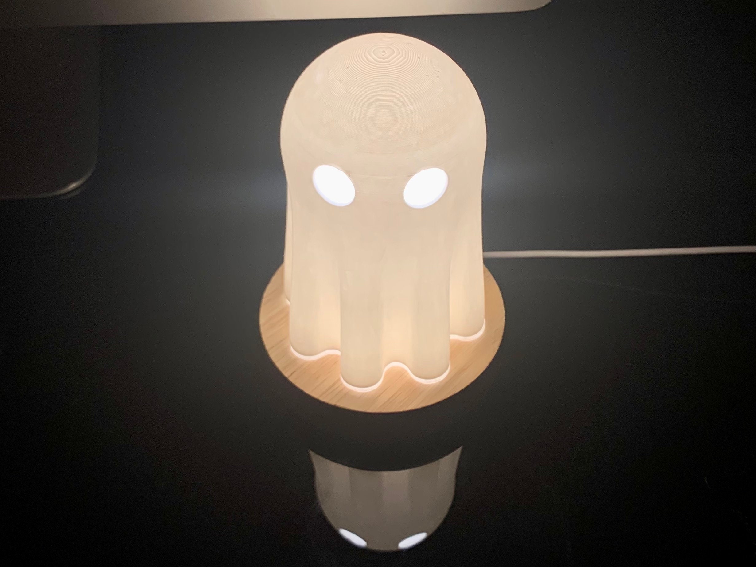 The Original Cutest Sheet Ghost Lamp - LED light - Free Shipping! -- Ghost Art , Ghost Decor , Cute Gift , Spooky Decor , Halloween Gift