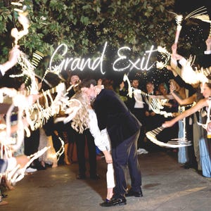 Wedding Ribbon Wands with Lights and Bells- Sparkler Alternative, Wedding Exit Sendoff, Reception Entrance, Firefly Twinkles