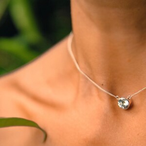 Zircon Necklace with Stone Fake Diamond Necklace Cubic Zirconia Rhinestone Necklace