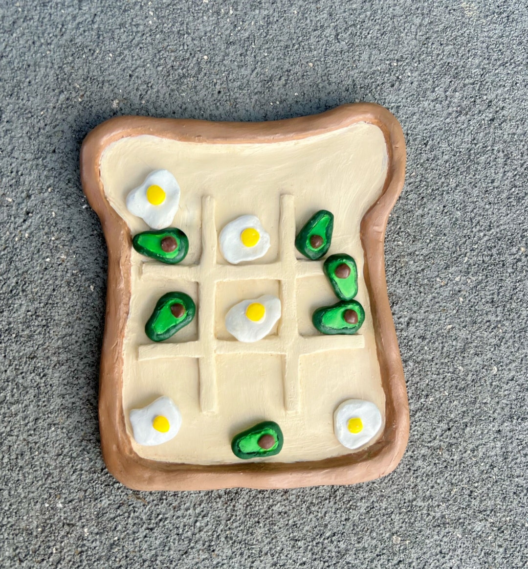 Vegan Tic-Tac-Toe Toast Game