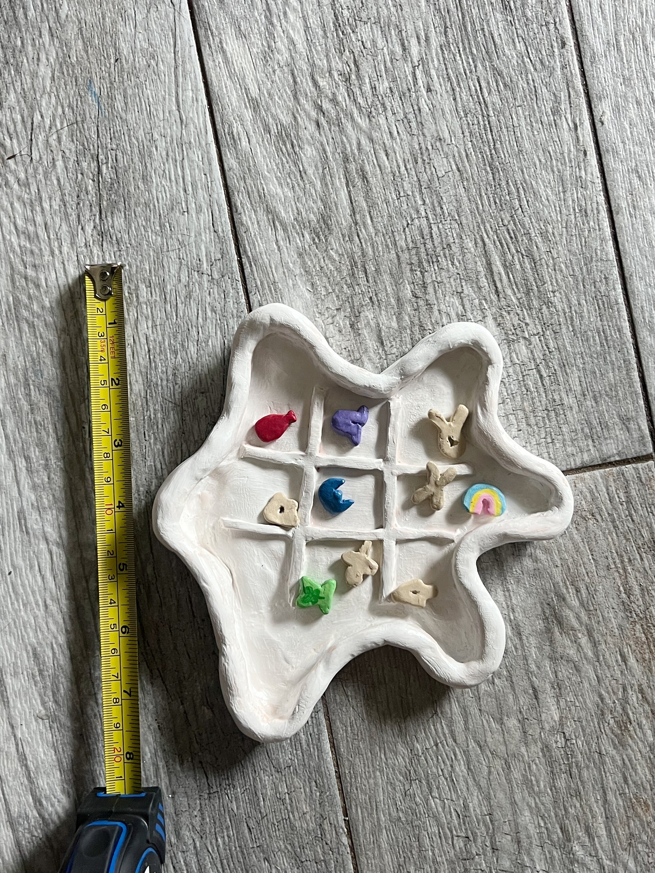 Polymer Clay Tic Tac Toe Board Coffee Table Decor Etsy