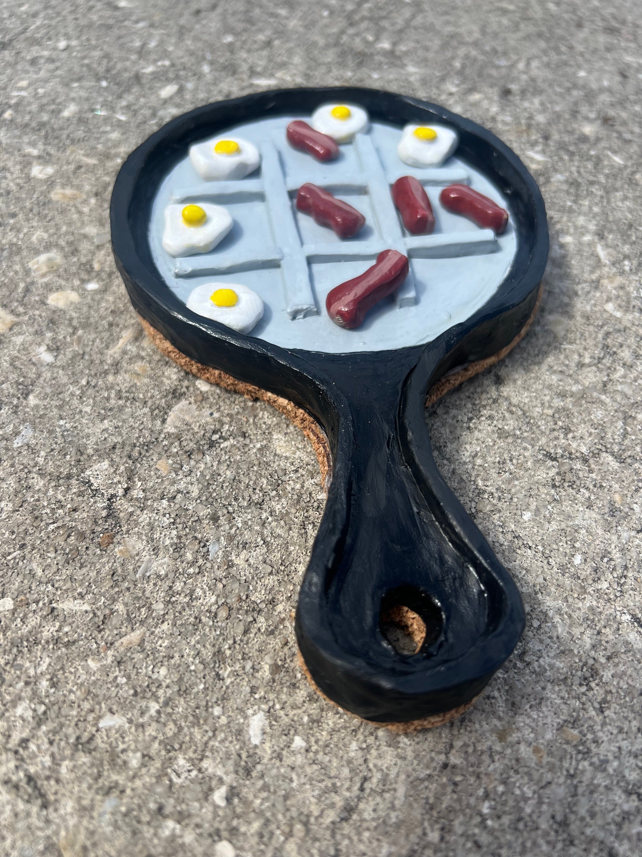 Breakfast Tic Tac Toe Board Game, Polymer Clay, Centerpiece, Food ...