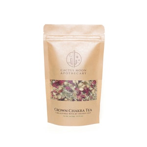 Crown Chakra Tea – Organic, Caffeine-Free Herbal Blend for Spiritual Alignment & Enlightenment