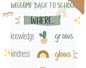 Back to School Poster Bundle-PRINTABLE