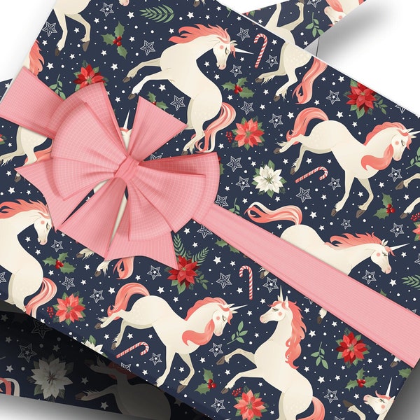 Unicorn Christmas Wrapping Paper
 Unicorn Christmas Wrapping Paper Etsy