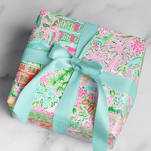 Preppy Wrapping Paper: Painted Ladies {Gift Wrap, Birthday, Holiday, Christmas}