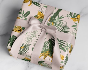 Wrapping Paper: Jungle Cat {Gift Wrap, Birthday, Holiday, Christmas}