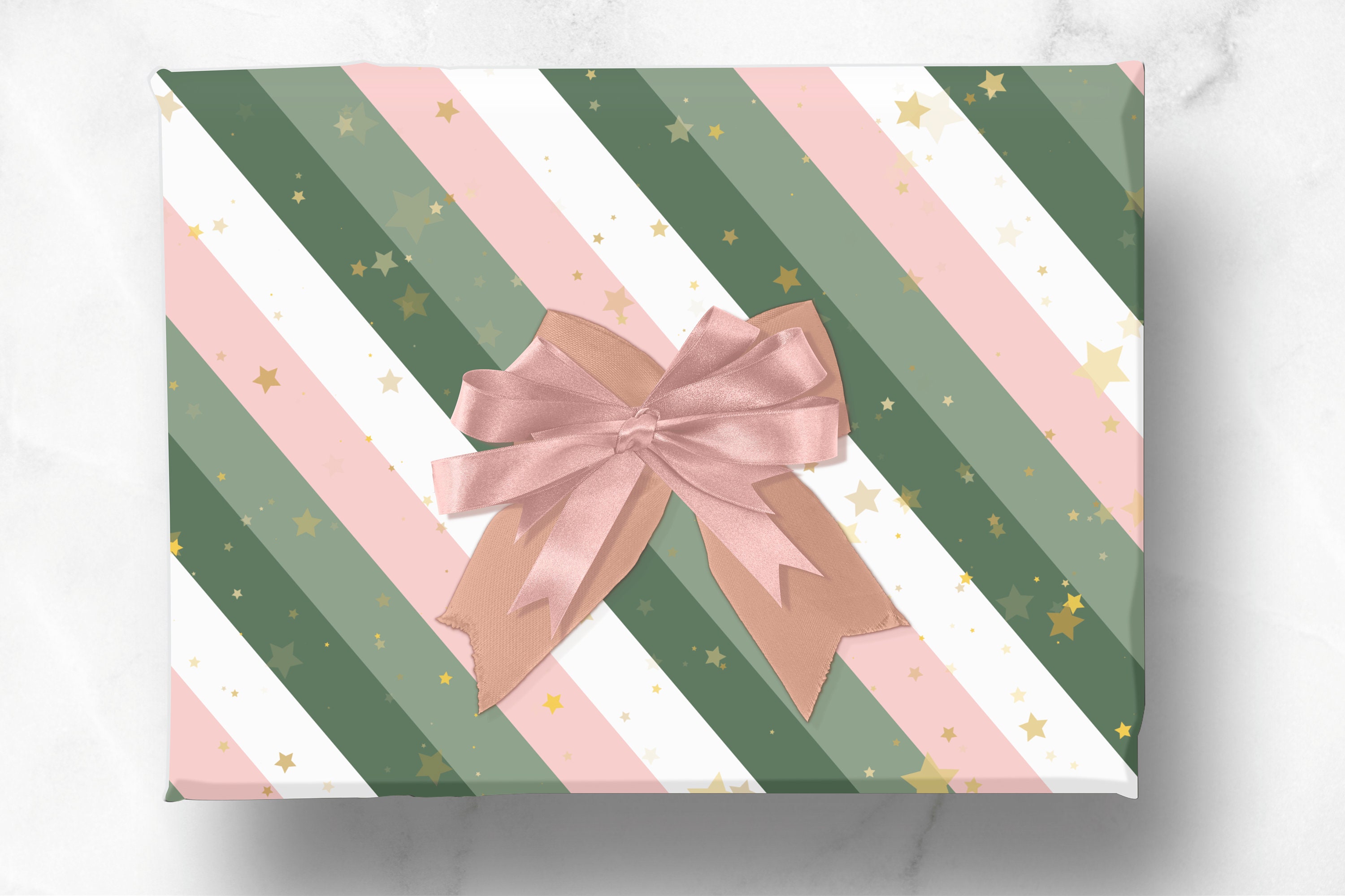 Colorful Christmas Tree Wrapping Paper