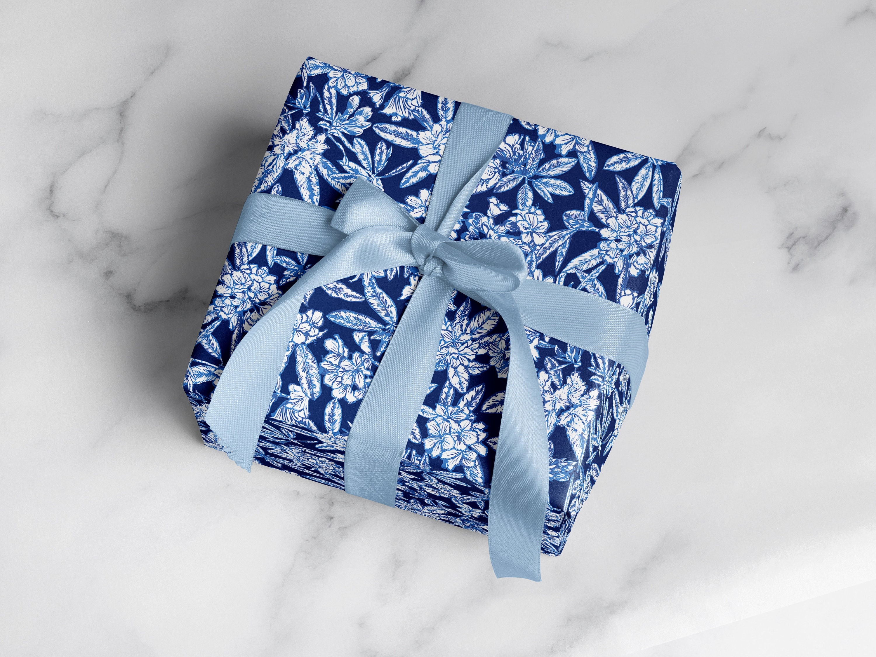 Blue and White Wrapping Paper Cute Wrapping Paper Blue Chinoiserie Gift Wrap  Blue Gift Wrapping Paper Birthday Wrapping Sheets 