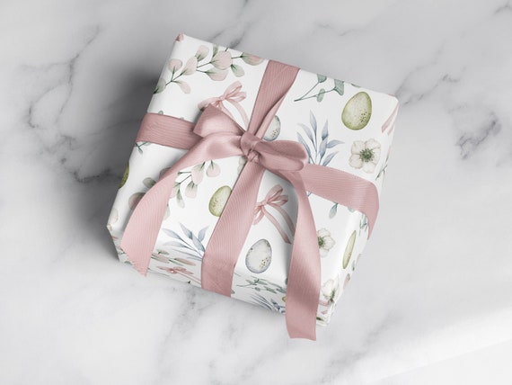 Preppy Wrapping Paper: Pink Gingham gift Wrap, Birthday, Holiday