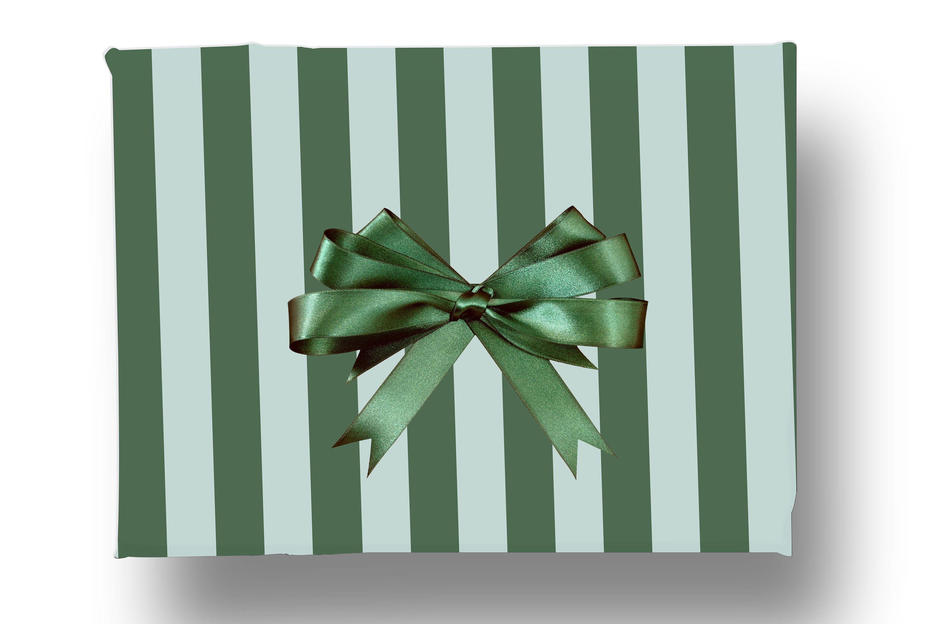 Gift Wrap--SEEING Christmas Green Background/Two Sided Wrapping Pape –  Little Bird Press Online