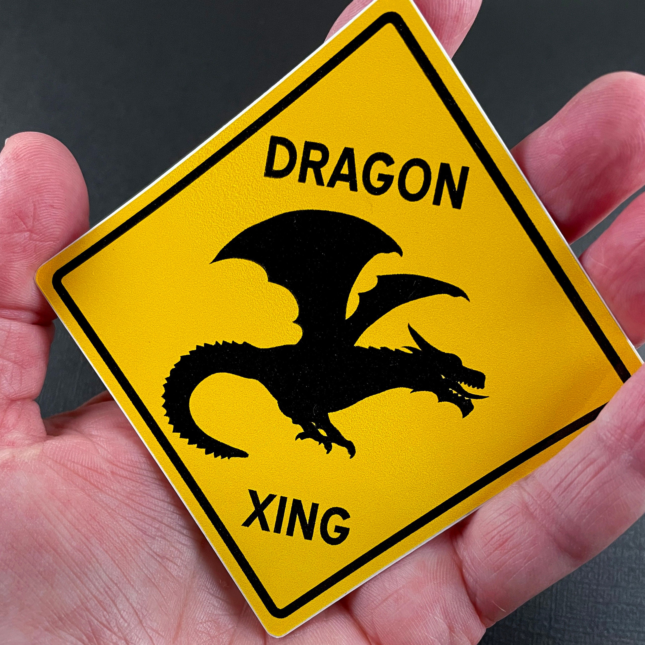 Dragon Sticker for Water Bottle, Dragon Decal for Car, Cryptidcore ...