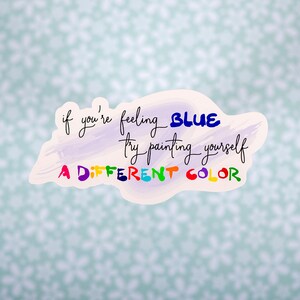 Positive Sticker Ästhetik, Zitat Sticker für Laptop, Motivationsgeschenk für Sie, Mentale Gesundheit Sticker für Wasserflasche, Selbstliebe Geschenk