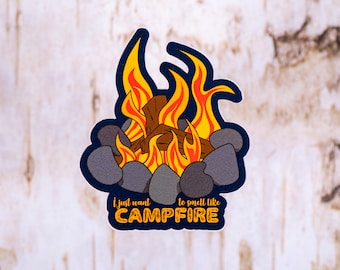 Camping Aufkleber Outdoor Abenteuer Wasserflasche Dekoration Camper RV Fenster Aufkleber Geschenk für Naturliebhaber Gemütlich Lagerfeuer Laptop Aufkleber
