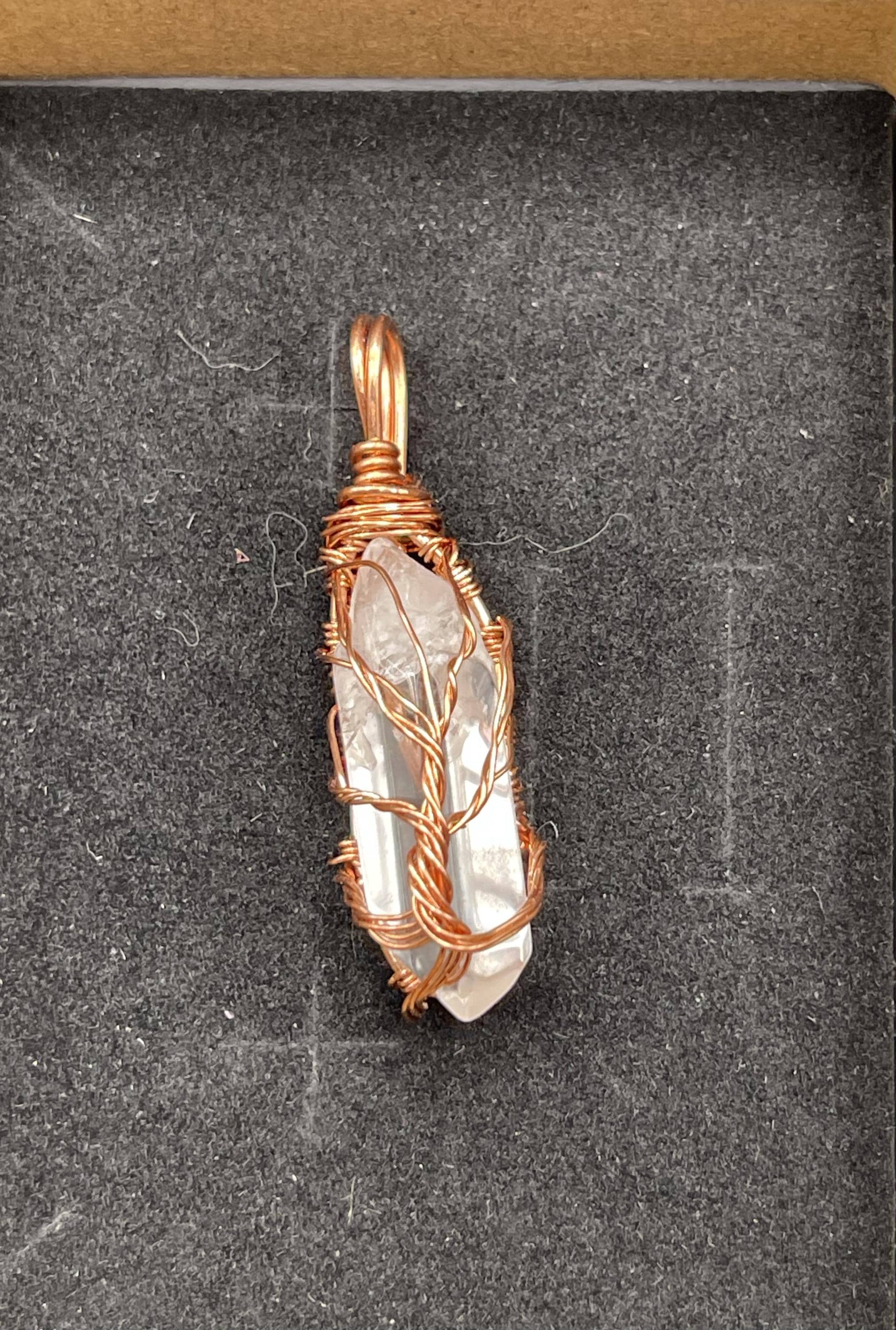 Tree of Life Clear Quartz Pendant | Healing Crystal Jewelry image 6