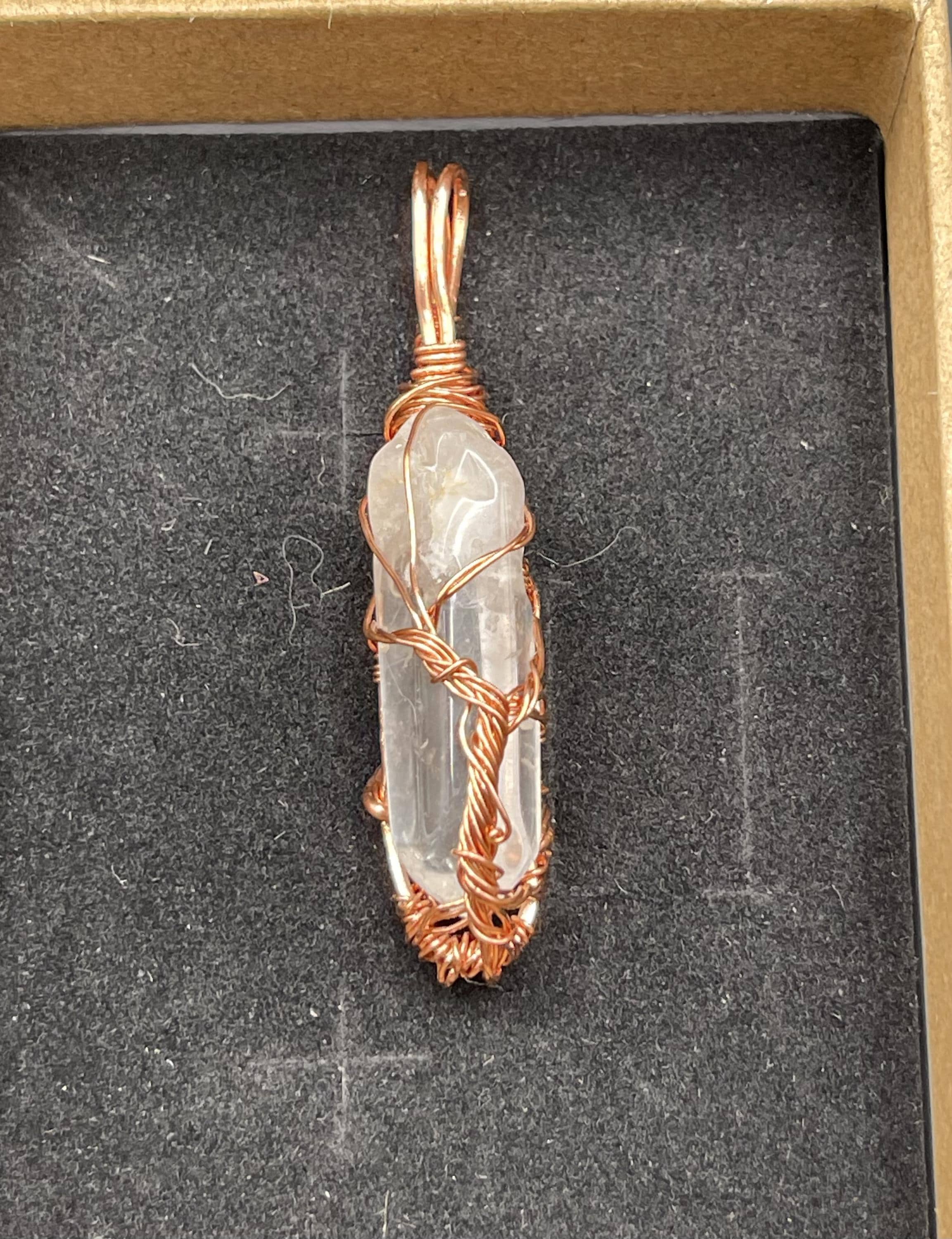 Tree of Life Clear Quartz Pendant | Healing Crystal Jewelry image 4