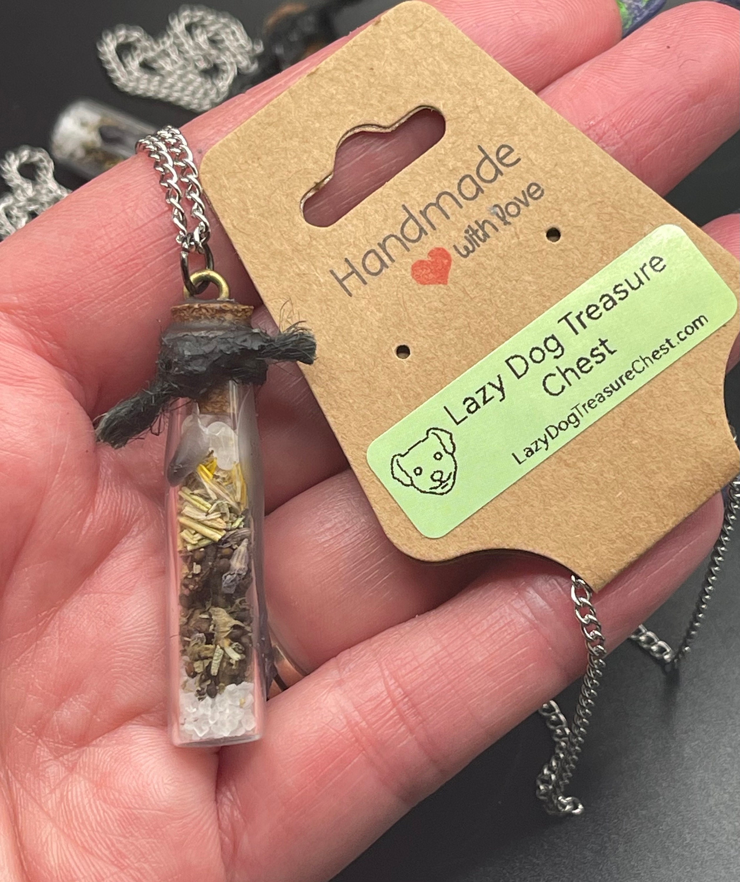 Empath Protection Spell Jar Pendant image 2