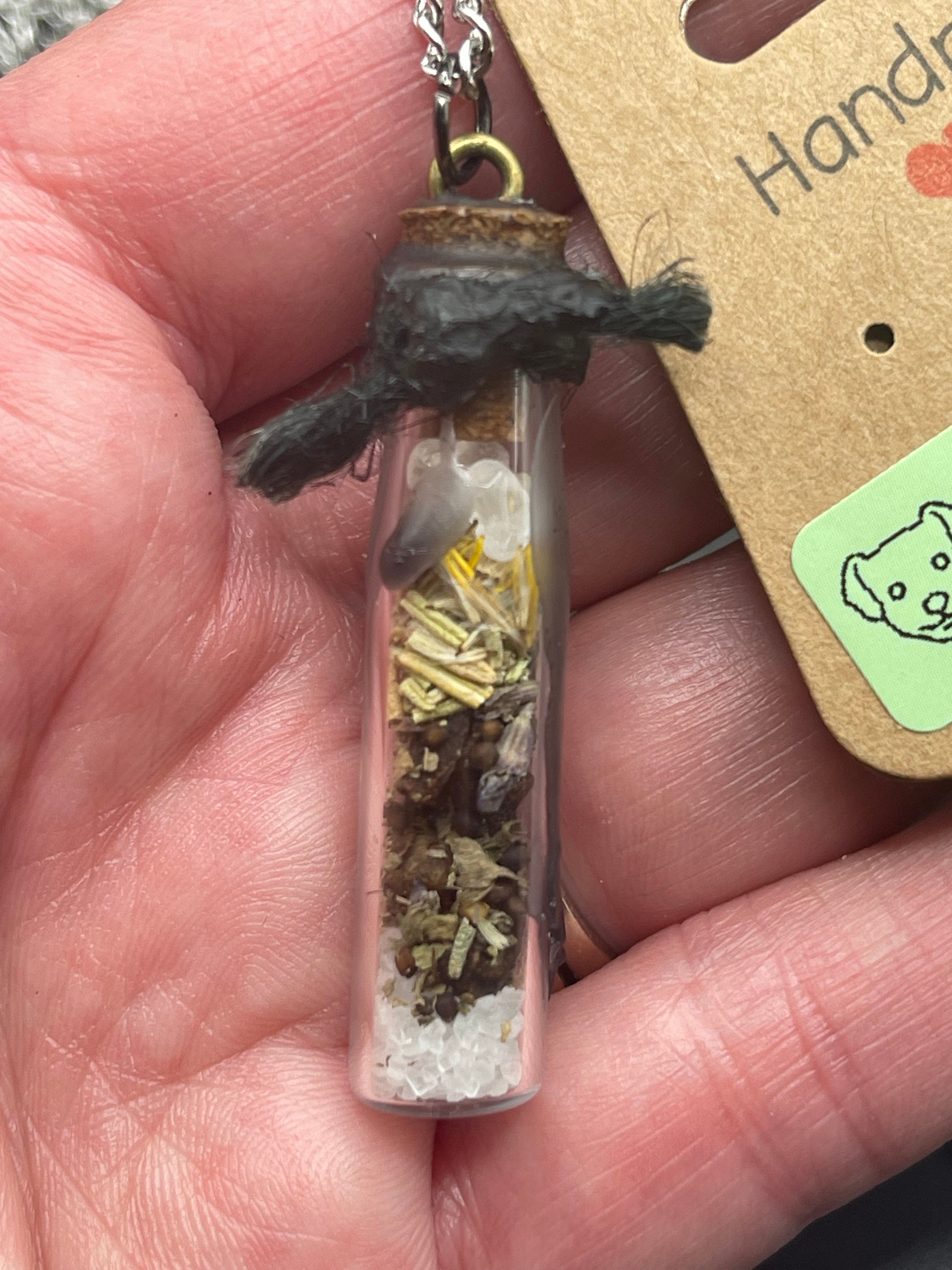 Empath Protection Spell Jar Pendant image 3