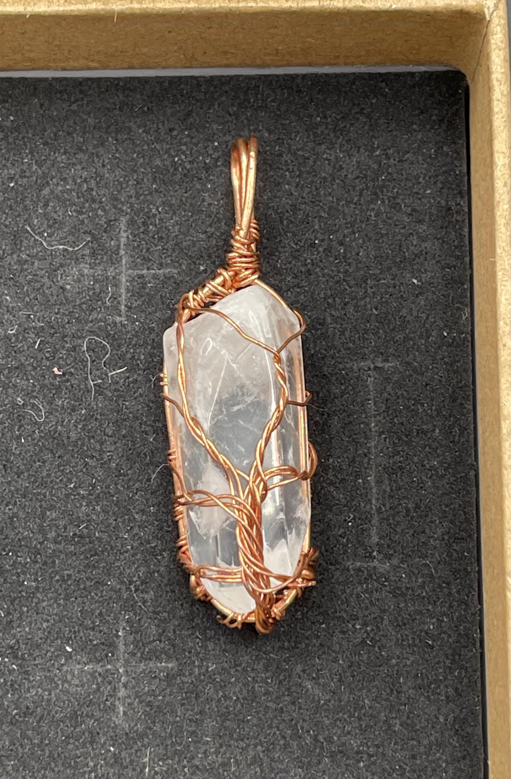 Tree of Life Clear Quartz Pendant | Healing Crystal Jewelry image 8
