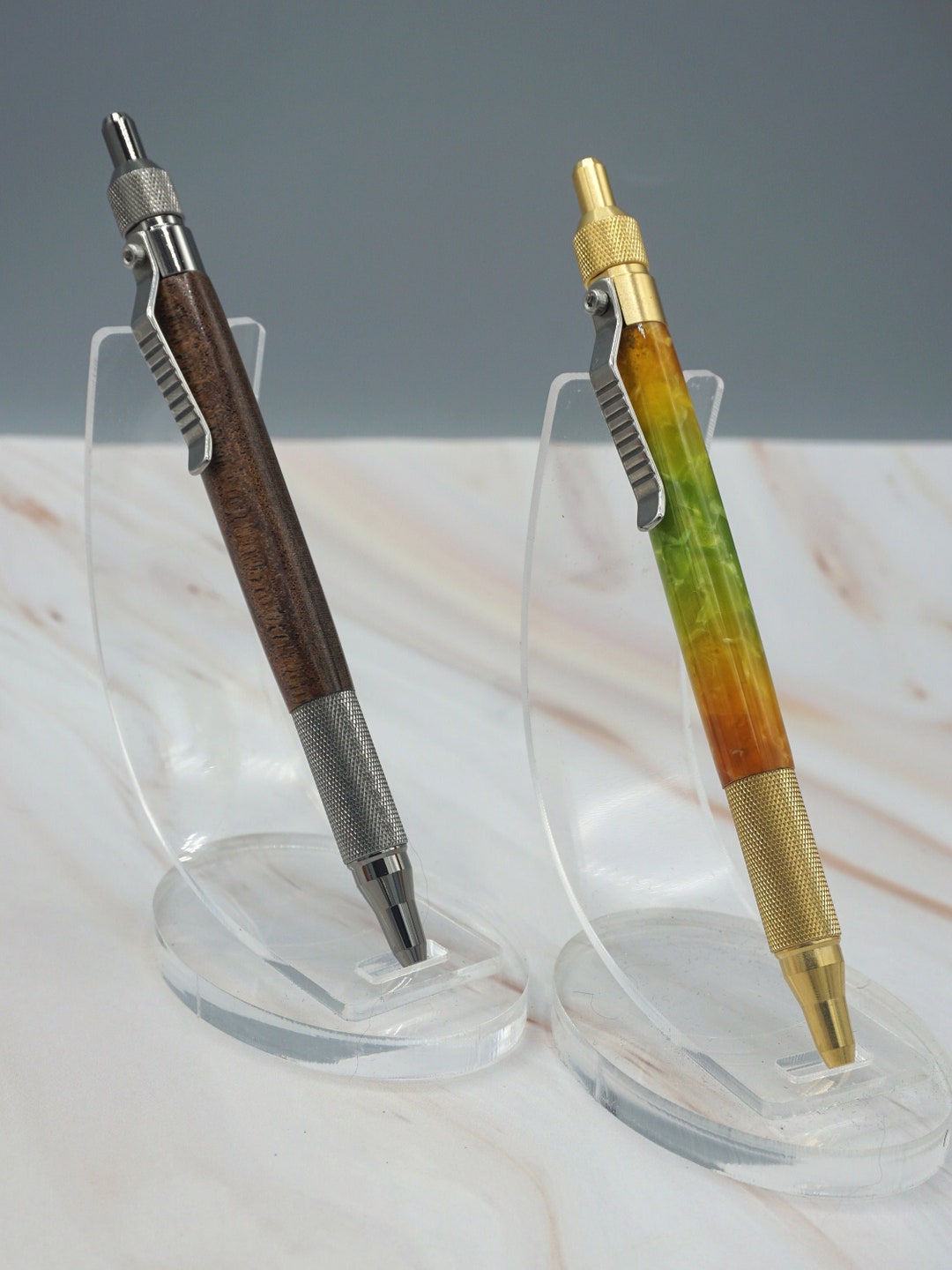 Hand Turned Textured Hardware Ballpoint Click Pen - Perfect Gift for ...