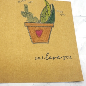 Tarjeta de felicitación dibujada a mano/tarjeta de felicitación plegada una sola vez Tarjeta de felicitación hecha a mano con temática del Día de Galentines