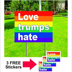 Deporting US citizens sign. Anti Trump sign. Comes with 3 FREE stickers. Time to show support for this country afbeelding 6