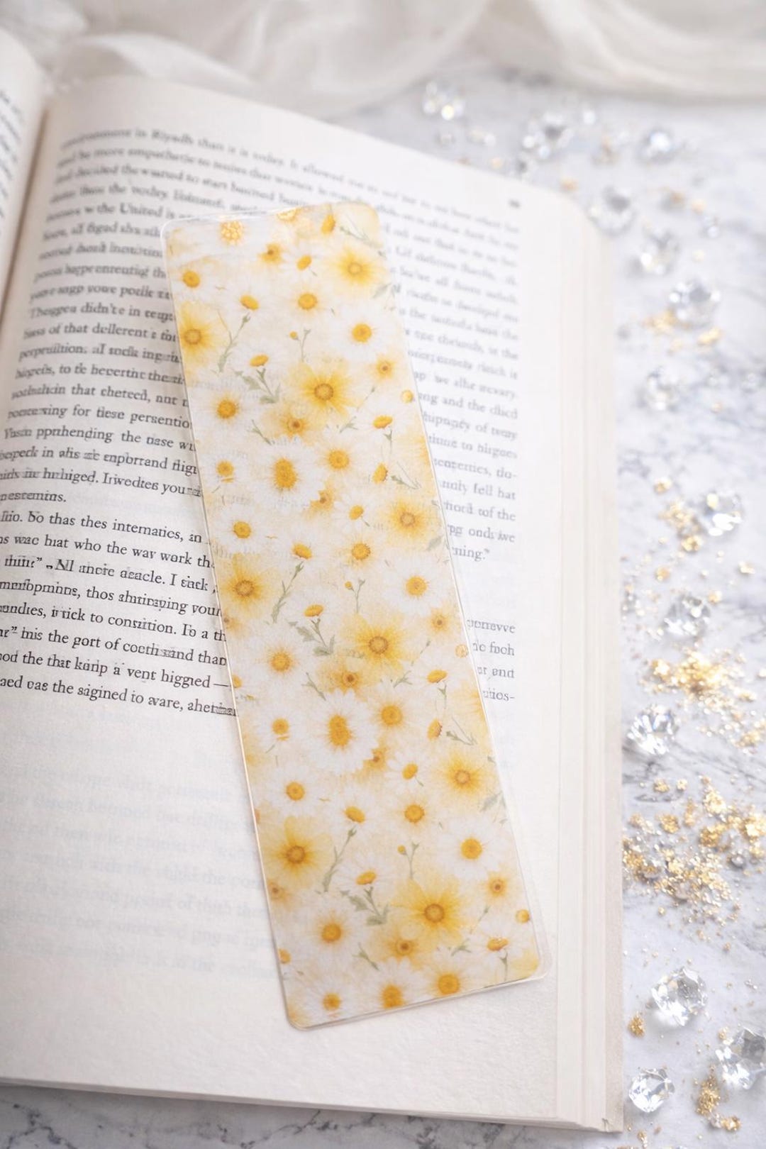 Yellow Flower Laminated Bookmark | Spring Book Lover Gift | Handmade ...