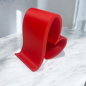 Suporte para celular em formato de coração | Suporte para smartphone impresso em 3D com PLA, acessório de mesa imagem 1