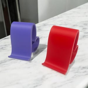 Suporte para celular em formato de coração | Suporte para smartphone impresso em 3D com PLA, acessório de mesa imagem 4