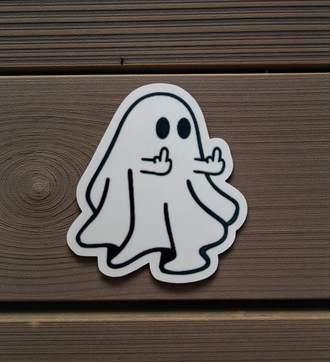 Funny Ghost Sticker – Waterproof Vinyl Decal for Laptop, Water Bottle ...