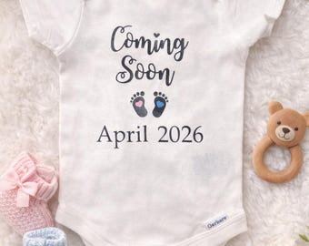 Baby Announcement Onesie, Pregnancy Announcement