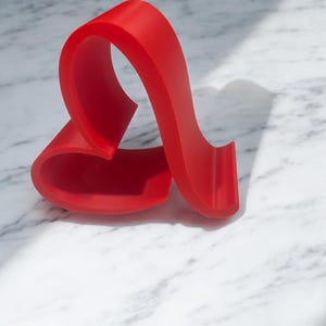 Suporte para celular em formato de coração | Suporte para smartphone impresso em 3D com PLA, acessório de mesa imagem 5
