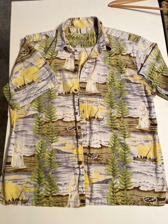 Relgious  verse Aloha Hawaiian shirt XL