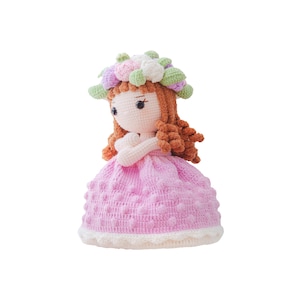 Blumen Prinzessin Strickmuster ENG PDF | Blumenstrauß und Braut Amigurumi | Hochzeit Häkelanleitung