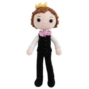 Prince Knitting Doll  | Groom Crochet Pattern | Amigurumi Bride and Groom Wedding Pattern | Gift