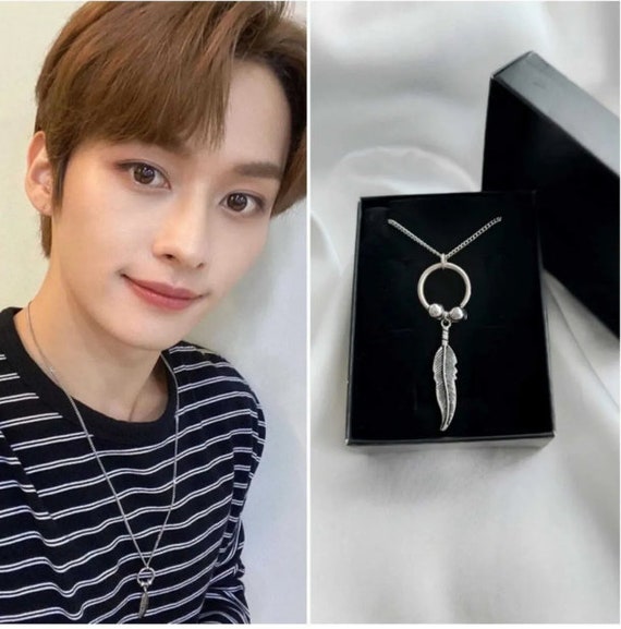 Kpop Stray Kıds Lee Know Necklace. Stray Kids Necklace. Lee