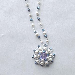 mermaid&#39;s treasure | pearl and crystal necklace | love and deepspace inspired necklace | rafayel&#39;s eye necklace