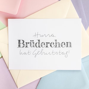 Geburtstagskarte Bruder | Karte Geburtstag Bester Bruder | Geschenk zum 30 Geburtstag | Kleine Geschenke Erwachsene | Brüderchen