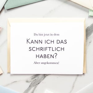 Spruch Karte zum Geburtstag | Geschenk für Frauen ab 50 | 60 | 40 Geburtstag Männer | Geburtstagskarte Lustig | Geburtstagsgeschenk 30